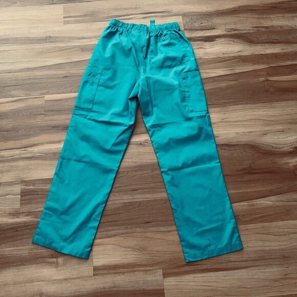 Cherokee Workwear Teal Scrub Pants Style 4000 Size Small New - Picture 6 of 9
